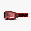 OCHELARI 100% RACECRAFT 2 GOGGLE RED CLEAR LENS OCHELARI 100% RACECRAFT 2 GOGGLE RED CLEAR LENS