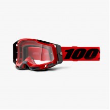 OCHELARI 100% RACECRAFT 2 GOGGLE RED CLEAR LENS