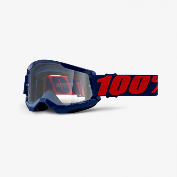 OCHELARI 100% STRATA 2 GOGGLE MASEGO CLEAR LENS OCHELARI 100% STRATA 2 GOGGLE MASEGO CLEAR LENS