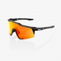 OCHELARI 100% SPEEDCRAFT - Soft Tact Black - HiPER Red Multilayer Mirror Lens