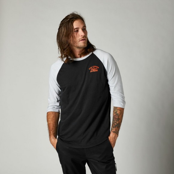 TRICOU FOX ORIGINAL SPEED 3/4 RAGLAN BLACK TRICOU FOX ORIGINAL SPEED 3/4 RAGLAN BLACK