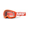 OCHELARI 100% STRATA 2 GOGGLE ORANGE CLEAR LENS OCHELARI 100% STRATA 2 GOGGLE ORANGE CLEAR LENS