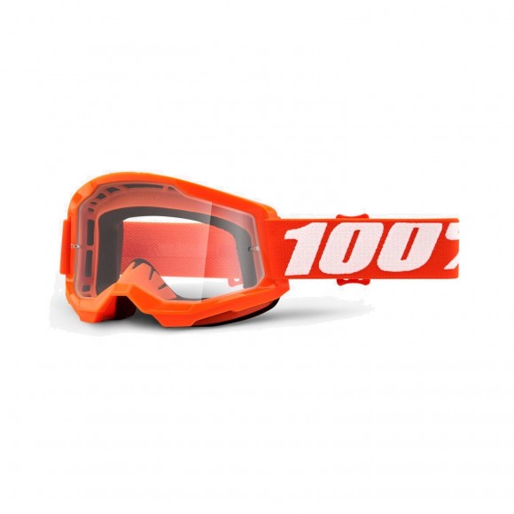 OCHELARI 100% STRATA 2 GOGGLE ORANGE CLEAR LENS OCHELARI 100% STRATA 2 GOGGLE ORANGE CLEAR LENS