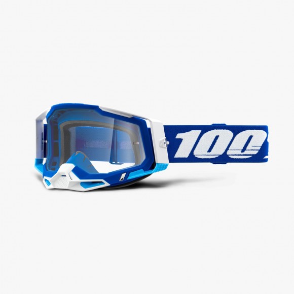 OCHELARI 100% RACECRAFT 2 BLue Clear Lens OCHELARI 100% RACECRAFT 2 BLue Clear Lens