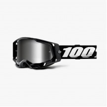 OCHELARI 100% RACECRAFT 2 Black Mirror Silver Lens