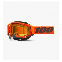 OCHELARI 100% ACCURI 2 Snowmobile Neon Orange - Yellow Vented Dual Lens