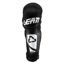 GENUNCHIERE LEATT KNEE & SHIN GUARD 3DF HYBRID EXT WHITE / BLACK