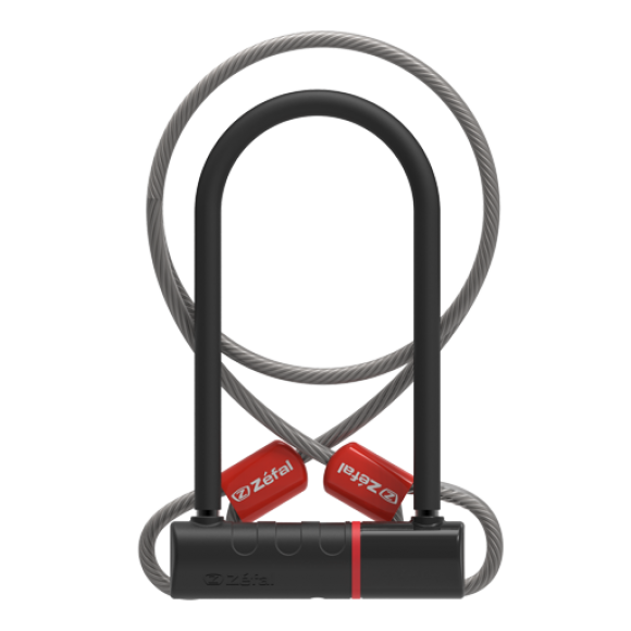 Incuietoare U ZEFAL K-Traz U11 11mm + Cablu 10mm/120cm - Grey/Black Incuietoare U ZEFAL K-Traz U11 11mm + Cablu 10mm/120cm - Grey/Black