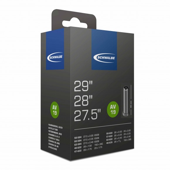 Camera SCHWALBE AV21 27.5 (40/62-584) EK AGV 40mm Camera SCHWALBE AV21 27.5 (40/62-584) EK AGV 40mm