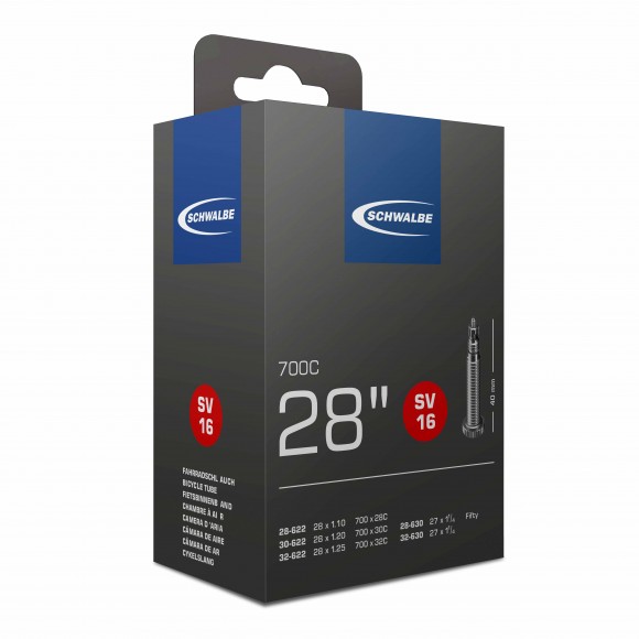 Camera SCHWALBE SV16 28 (28/32-622/630) EK 40mm Camera SCHWALBE SV16 28 (28/32-622/630) EK 40mm
