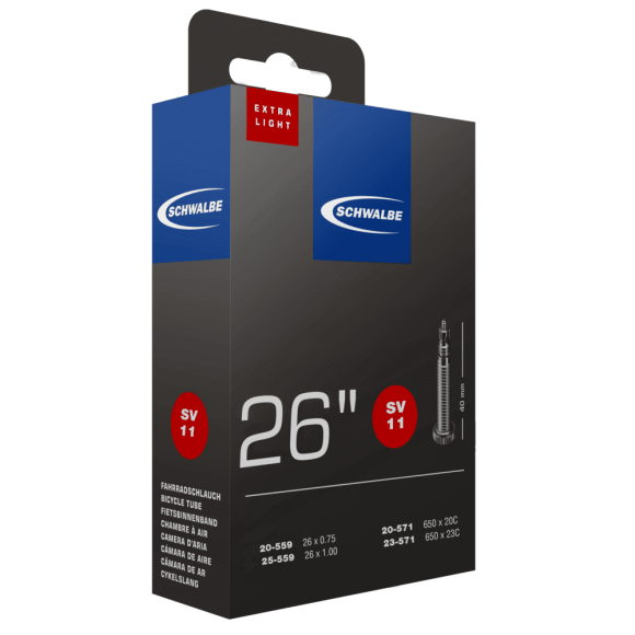 Camera SCHWALBE SV11 26 Extra Light (20/25-559/571) IB 40mm Camera SCHWALBE SV11 26 Extra Light (20/25-559/571) IB 40mm