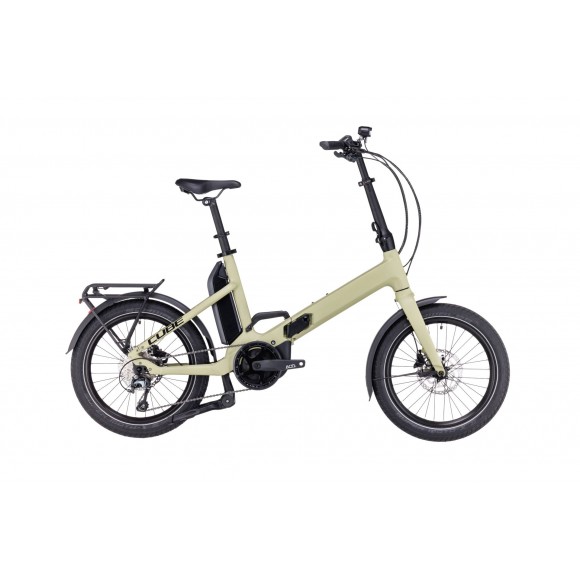 BICICLETA ELECTRICA E-BIKE CUBE FOLD SPORT HYBRID 500 Green Black 2023