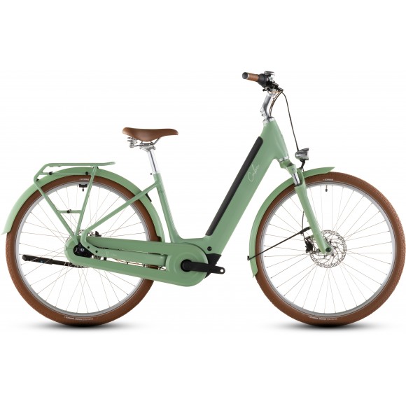 BICICLETA ELECTRICA CUBE ARUBA HYBRID 600 EASY ENTRY CACTUS BROWN 2026