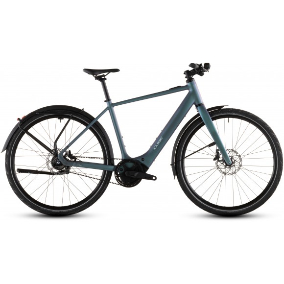 BICICLETA ELECTRICA CUBE EDITOR HYBRID SLT 400X FE SMARAGDGREY PRISM 2026