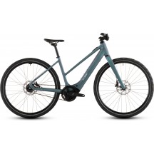 BICICLETA ELECTRICA CUBE EDITOR HYBRID SLT 400X TRAPEZE SMARAGDGREY PRISM 2026