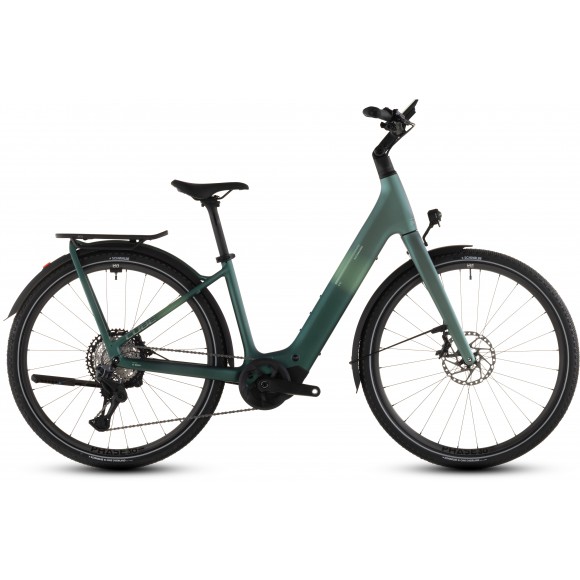 BICICLETA ELECTRICA CUBE KATHMANDU HYBRID C:62 SLT 400X EASY ENTRY SEAFOAM CHROME 2026