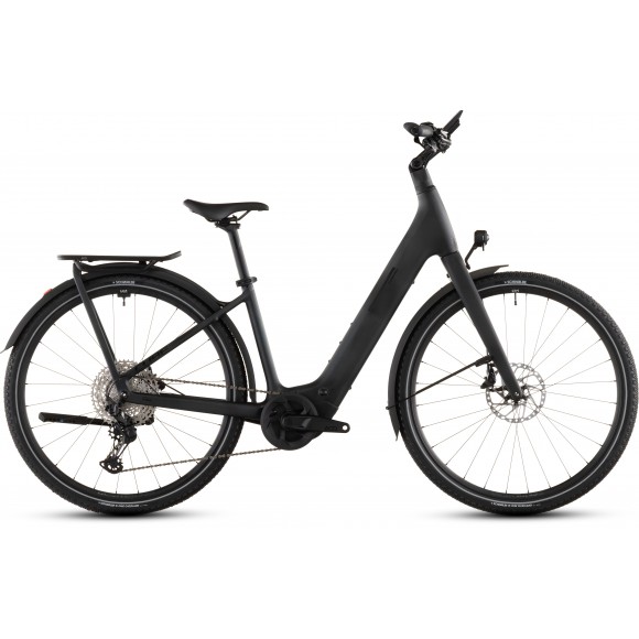BICICLETA ELECTRICA CUBE KATHMANDU HYBRID C:62 SLX 400X EASY ENTRY LIQUIDBLACK BLUEDUST 2026