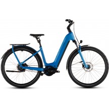BICICLETA ELECTRICA CUBE KATHMANDU HYBRID COMFORT PRO 800 EASY ENTRY AZURE BLACK 2026