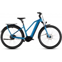 BICICLETA ELECTRICA CUBE KATHMANDU HYBRID COMFORT PRO 800 TRAPEZE AZURE BLACK 2026