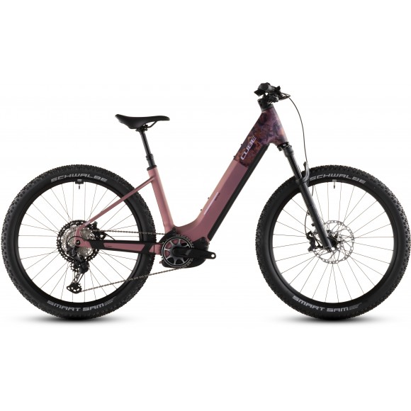 BICICLETA ELECTRICA CUBE REACTION 27.5" HYBRID SLX 800 EASY ENTRY SHIFTBLUSH ART 2026