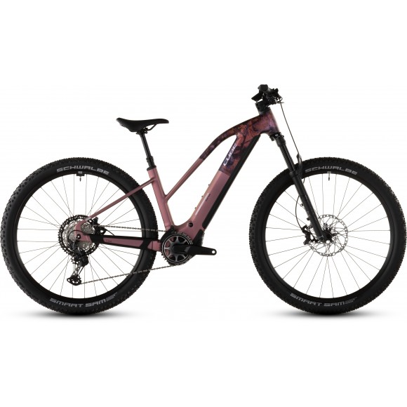 BICICLETA ELECTRICA CUBE REACTION 27.5" HYBRID SLX 800 TRAPEZE SHIFTBLUSH ART 2026 BICICLETA ELECTRICA CUBE REACTION 27.5" HYBRID SLX 800 TRAPEZE SHIFTBLUSH ART 2026