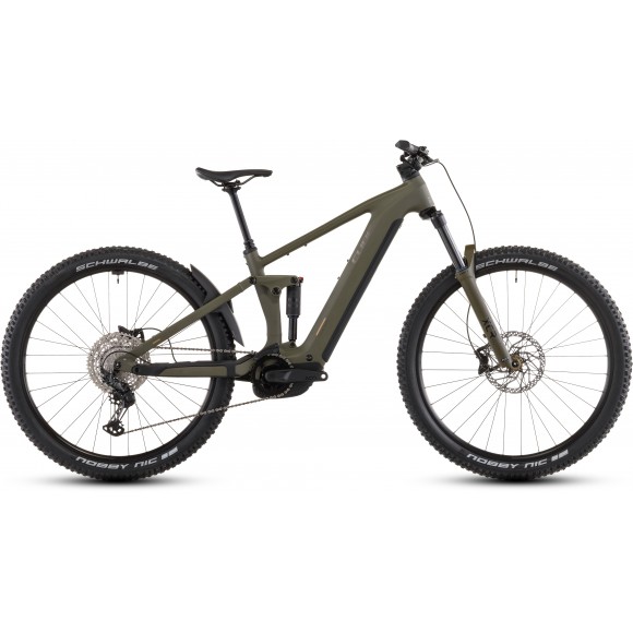 BICICLETA ELECTRICA CUBE STEREO 27.5" HYBRID ONE44 PRO 800 DUSTYOLIVE GOLD 2026
