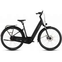 BICICLETA ELECTRICA CUBE SUPREME HYBRID COMFORT PRO 600 EASY ENTRY GREY CHROME 2026