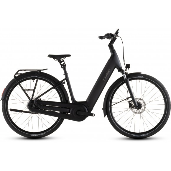 BICICLETA ELECTRICA CUBE SUPREME HYBRID COMFORT PRO 600 EASY ENTRY GREY CHROME 2026