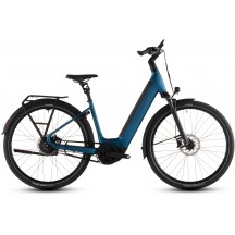 BICICLETA ELECTRICA CUBE SUPREME HYBRID DELUXE PRO 600 EASY ENTRY ELECTRICBLUE CHROME 2026