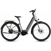 BICICLETA ELECTRICA CUBE SUPREME HYBRID DELUXE PRO 600 EASY ENTRY QUICKSILVER GREY 2026