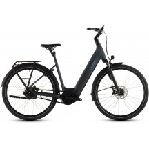 BICICLETA ELECTRICA CUBE SUPREME HYBRID DELUXE SLT 600 EASY ENTRY METALBLUE REFLEX 2026