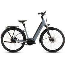 BICICLETA ELECTRICA CUBE SUPREME HYBRID DELUXE SLX 600 EASY ENTRY SEAGREY BLACK 2026