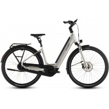 BICICLETA ELECTRICA CUBE SUPREME RT HYBRID COMFORT EXC 600 EASY ENTRY CHAMPAGNE GREY 2026