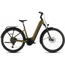 BICICLETA ELECTRICA CUBE TOURING HYBRID PRO 800 EASY ENTRY GOLDENLIME BLACK 2026