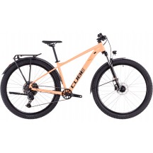 BICICLETA CUBE AIM RACE ALLROAD 27.5" TANGERINE BLACK 2025