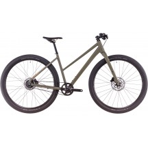 BICICLETA CUBE HYDE PRO TRAPEZE DUSTYOLIVE GOLD 2025 M (54 cm)