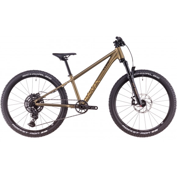 BICICLETA CUBE REACTION 240 TM GOLDENLIME BLACK 2025