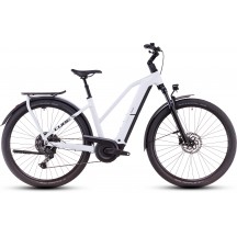BICICLETA ELECTRICA CUBE KATHMANDU HYBRID ONE TRAPEZE POLARWHITE BLACK 2025
