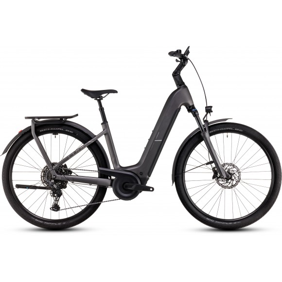 BICICLETA ELECTRICA CUBE KATHMANDU HYBRID PRO 800 EASY ENTRY SLABGREY CHROME 2025