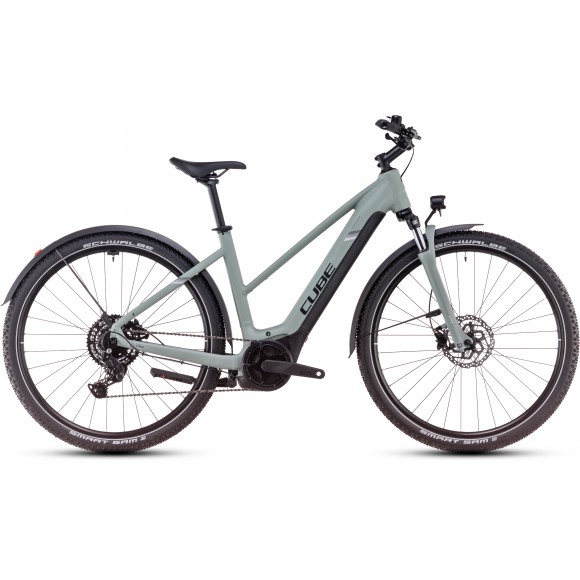 BICICLETA ELECTRICA CUBE NURIDE HYBRID PERFORMANCE 500 ALLROAD TRAPEZE SWAMPGREY BLACK 2025