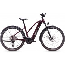 BICICLETA ELECTRICA CUBE NURIDE HYBRID SLX 800 ALLROAD TRAPEZE AMARONE LUNAR 2025