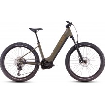BICICLETA ELECTRICA CUBE REACTION 27.5" HYBRID PRO 800 EASY ENTRY DUSTYOLIVE GOLD 2025