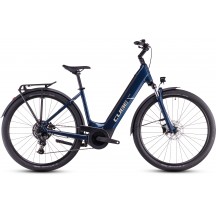 BICICLETA ELECTRICA CUBE TOURING 28" HYBRID ONE 500 EASY ENTRY DEEPSEA CHROME 2025