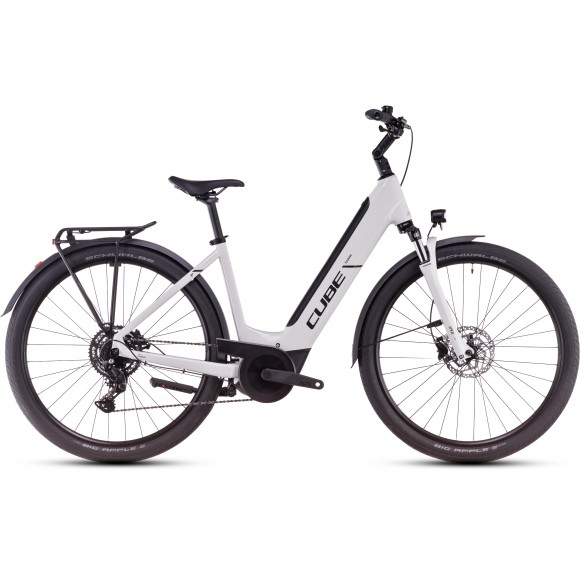 BICICLETA ELECTRICA CUBE TOURING 28" HYBRID ONE 625 EASY ENTRY COTTON GREY 2025