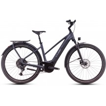 BICICLETA ELECTRICA CUBE TOURING 28" HYBRID PRO 625 TRAPEZE METALLICGREY CHROME 2025
