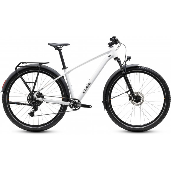 BICICLETA CUBE AIM ONE FE 27.5" METALLICWHITE BLACK 2027 BICICLETA CUBE AIM ONE FE 27.5" METALLICWHITE BLACK 2027