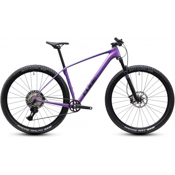 BICICLETA CUBE REACTION C:62 PRO 29" COSMICPURPLE BLACK 2027