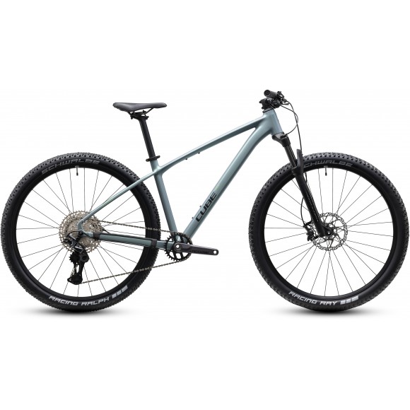 BICICLETA CUBE REACTION SLX 29" SEAGREY BLACK 2027