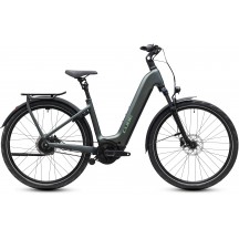 BICICLETA ELECTRICA CUBE KATHMANDU HYBRID DELUXE PRO 800 EASY ENTRY BLACKFOREST CHROME 2027