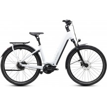 BICICLETA ELECTRICA CUBE KATHMANDU HYBRID DELUXE PRO 800 EASY ENTRY METALLICWHITE CHROME 2027